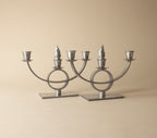 PEWTER CANDELABRA