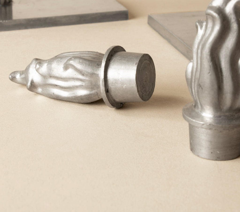 PEWTER CANDELABRA