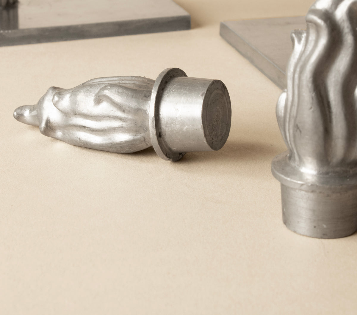 PEWTER CANDELABRA
