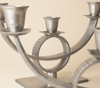 PEWTER CANDELABRA