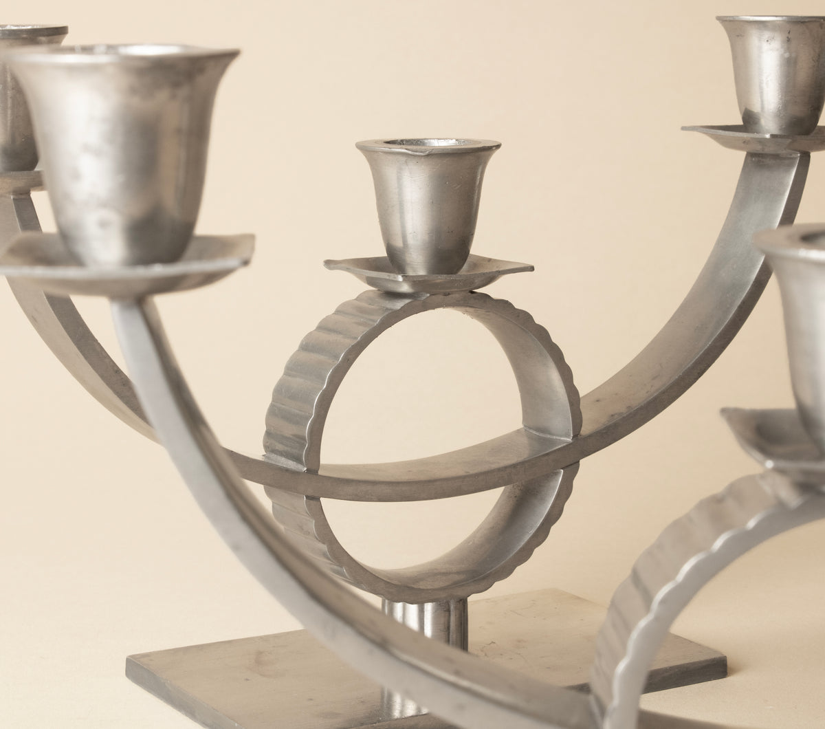 PEWTER CANDELABRA