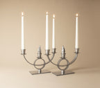 PEWTER CANDELABRA